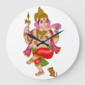Dancing Ganesha Clock ラージ壁時計 (正面)