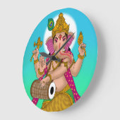 Dancing Ganesha Clock ラージ壁時計 (傾斜)