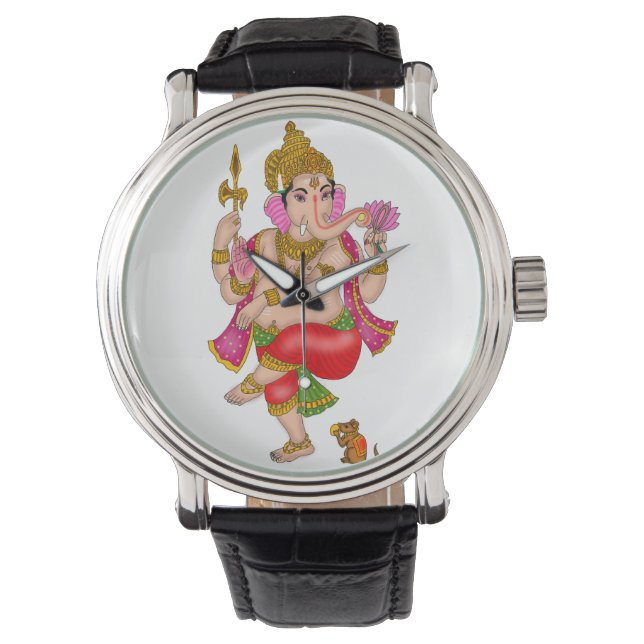 Dancing Ganesha Clock 腕時計 (正面)