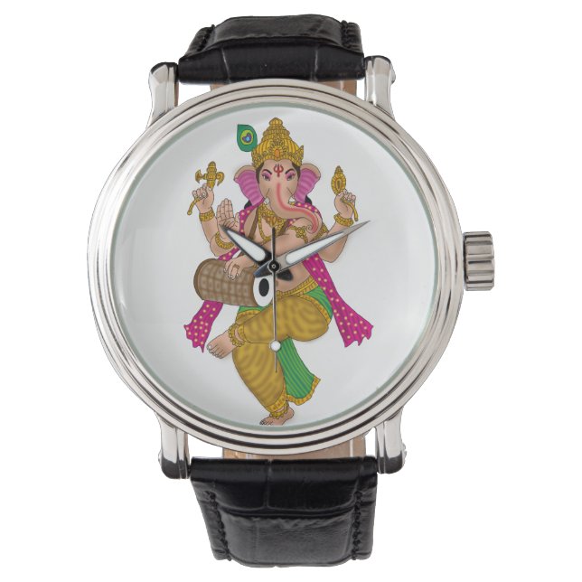 Dancing Ganesha Clock 腕時計 (正面)