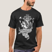 Dancing Ganesha Ganesh Chaturthi Indian Mandala Gr Tシャツ (正面)