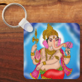 Dancing Ganesha Keychain キーホルダー (正面)