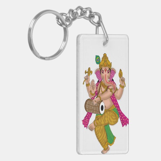 Dancing Ganesha Keychain キーホルダー (正面左)