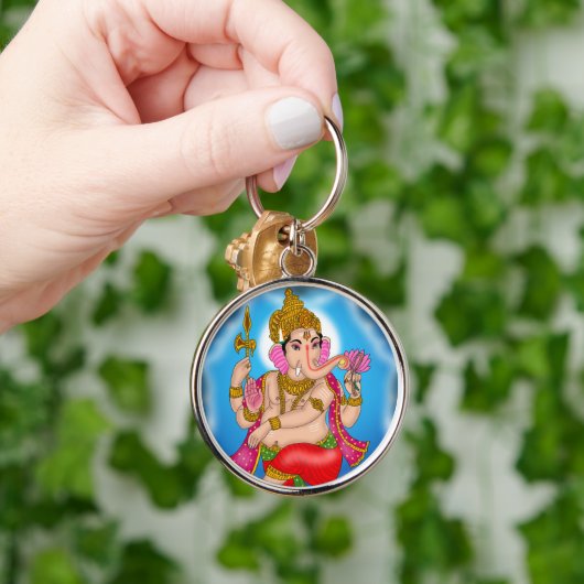 Dancing Ganesha Keychain キーホルダー (手)