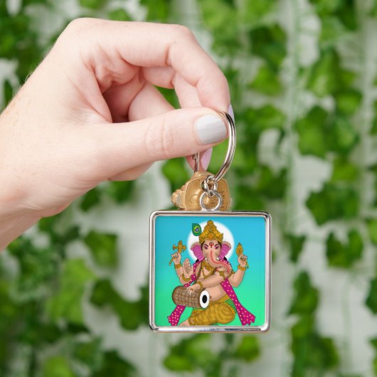 Dancing Ganesha Keychain キーホルダー (手)