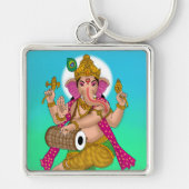 Dancing Ganesha Keychain キーホルダー (正面)