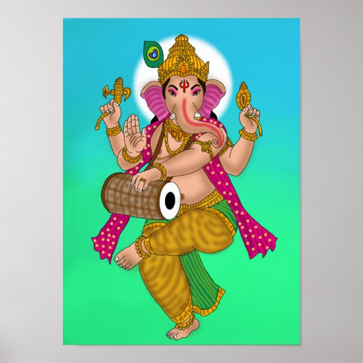 Dancing Ganesha Poster ポスター (正面)