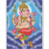 Dancing Ganesha Sticker シール (正面)