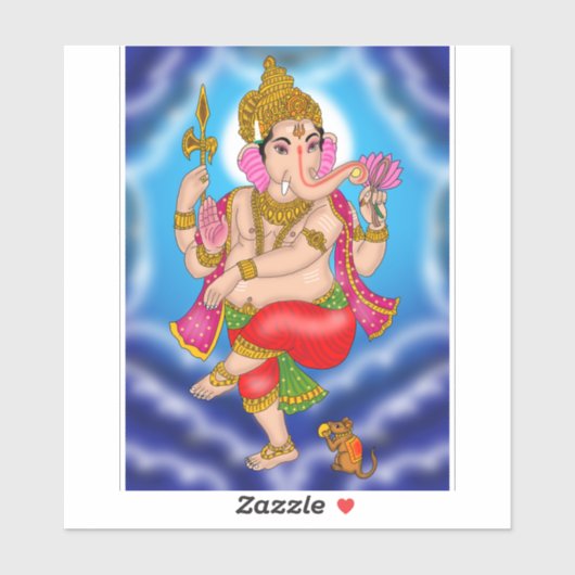 Dancing Ganesha Sticker シール (シート)