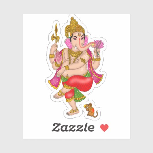 Dancing Ganesha Sticker  シール (シート)