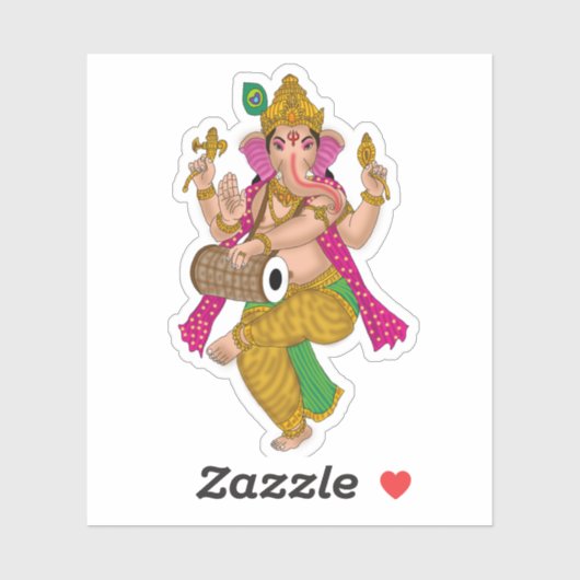 Dancing Ganesha Sticker シール (シート)