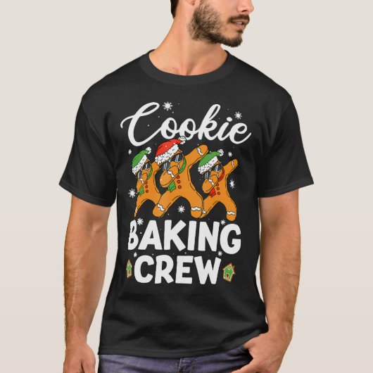 Dancing Gingerbread Man Cookie Baking Crew Christm Tシャツ (正面)