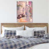 Dancing Girl by the Castle Canvas Print キャンバスプリント (インサイチュ (寝室))