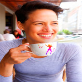 Dancing Girl with Music Notes – Cool K-Pop  エスプレッソカップ