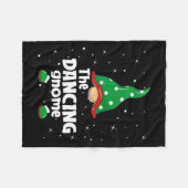 Dancing Gnome Family Matching Christmas Funny Paja フリースブランケット (正面(横))