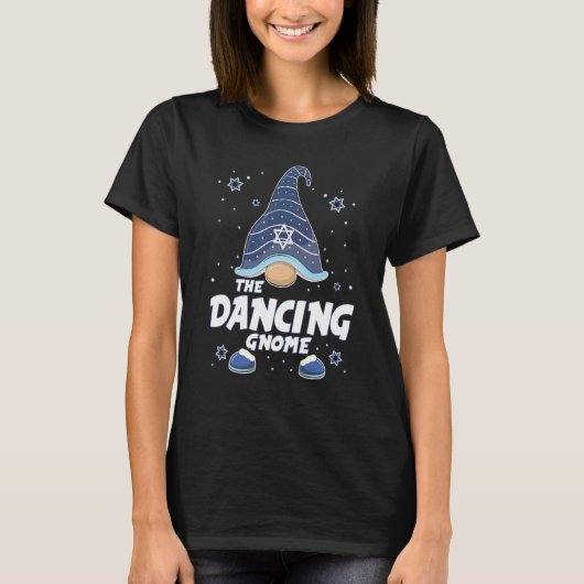 Dancing Gnome  Hanukkah Family Matching for men wo Tシャツ (正面)
