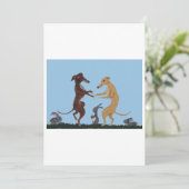 Dancing Greyhounds & Bunny Friends Invitation 招待状 (スタンド正面)