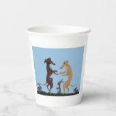 Dancing Greyhounds Paper Cups 紙コップ (裏面)