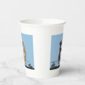 Dancing Greyhounds Paper Cups 紙コップ (左)