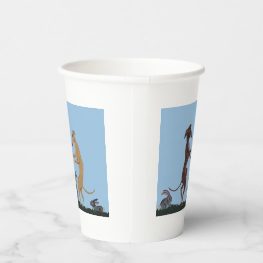 Dancing Greyhounds Paper Cups 紙コップ (右)