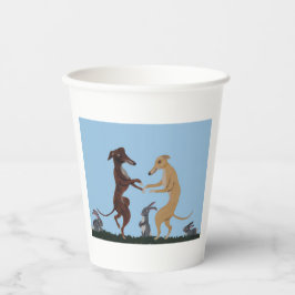 Dancing Greyhounds Paper Cups 紙コップ