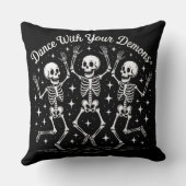 Dancing Halloween Skeletons クッション (裏面)