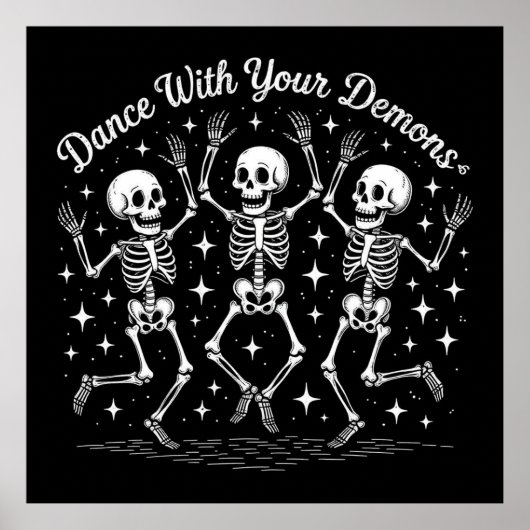 Dancing Halloween Skeletons ポスター (正面)