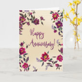 Dancing Hellebores Watercolor Anniversary Card  カード (黄色い花)