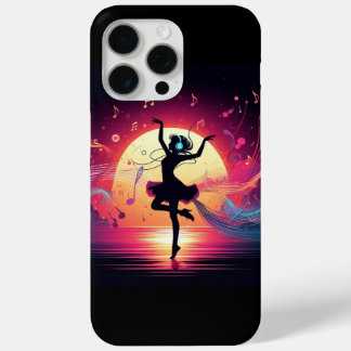 Dancing in the Sunset – 音楽好きのためのベクターアートフォンケース iPhone 15 Pro Maxケース