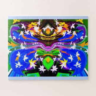 Dancing leaves in autumn art ジグソーパズル