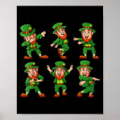 Dancing Leprechauns St Patrick's Day Funny Boys Gi ポスター (正面)