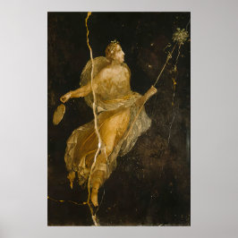 Dancing Maenad Art Print Ancient Roman Fresco ポスター