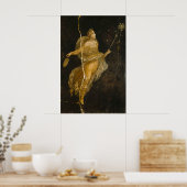 Dancing Maenad Art Print Ancient Roman Fresco ポスター (キッチン)