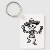 Dancing Mexican Skeleton キーホルダー (正面)