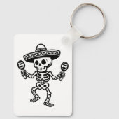 Dancing Mexican Skeleton キーホルダー (裏面)