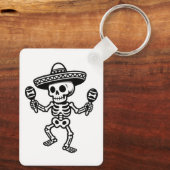 Dancing Mexican Skeleton キーホルダー (裏面)