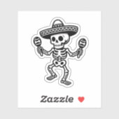 Dancing Mexican Skeleton シール (シート)