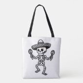 Dancing Mexican Skeleton トートバッグ (裏面)