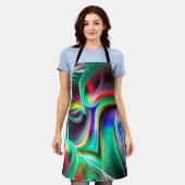 Dancing Neon Lights エプロン (着用した状態)