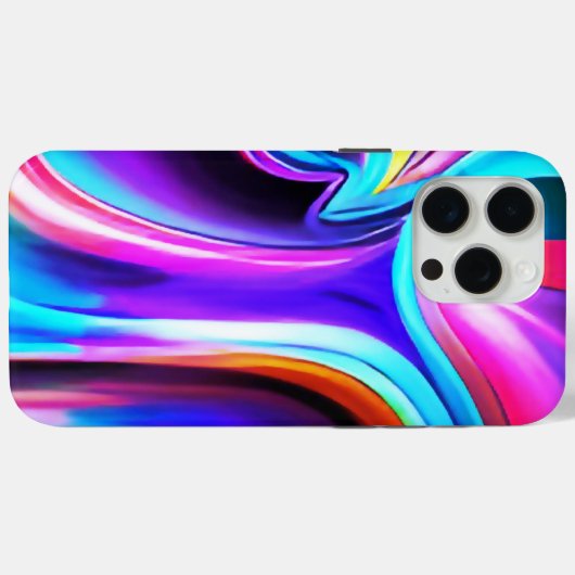 Dancing Neon Lights- blue Case-Mate iPhoneケース (裏面 (横))