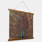 Dancing Peacock (Landscape) 吊り下げ型タペストリー (傾斜あり)