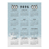 Dancing Penguins 2026 Calendar  ポスター (正面)