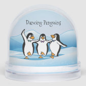 Dancing Penguins Design Snow Globe (正面)