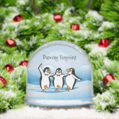 Dancing Penguins Design Snow Globe (クリスマス)