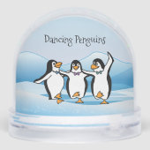 Dancing Penguins Design Snow Globe (裏面)