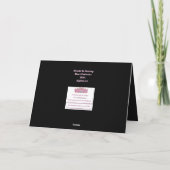 Dancing pink tree glitter Tu B'Shvat ט״ו בשבט  シーズンカード (裏面)