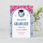 Dancing Queen Disco Ball Class of 2026 Graduation 案内状 (スタンド正面)