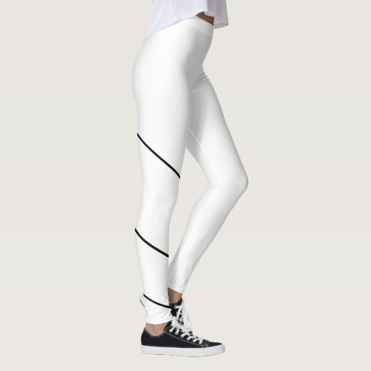 Dancing Refined Black Minimal Enveloping Line Art  レギンス (右)