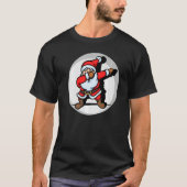Dancing Santa Claus Dab Dabbing Christmas Xmas Tシャツ (正面)