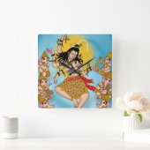 Dancing Shiva Clock   スクエア壁時計 (ホーム)